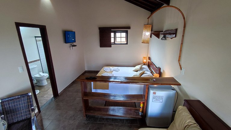 Suíte Luxo com ar-condicionado - Pousada Além das Formas