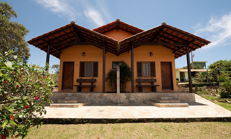 Suíte Luxo com ar-condicionado - Pousada Além das Formas