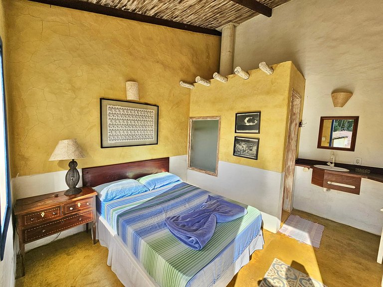 Villa com piscina, loft e 5 Suítes – Praia do Léo